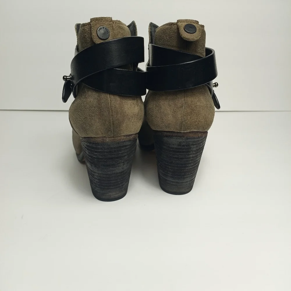 Rag & Bone Harrow Suede Ankle Boot, Clay